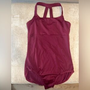 M Burgundy Women's leotard